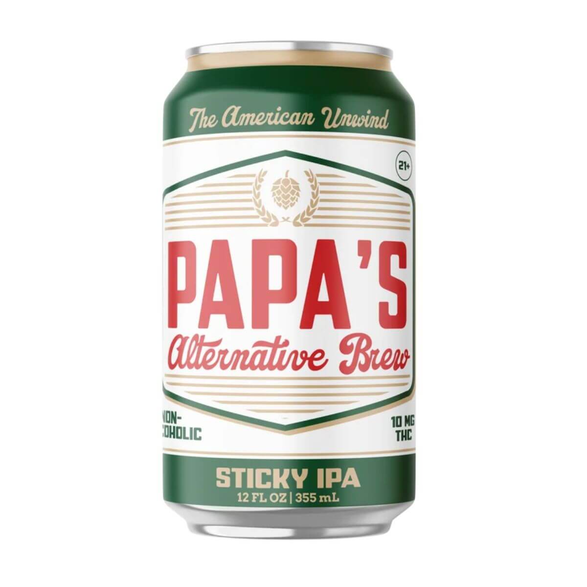 Papa's Alternative Brew Sticky IPA THC Beverage Papa's Alternative Brew Sticky IPA THC Beverage